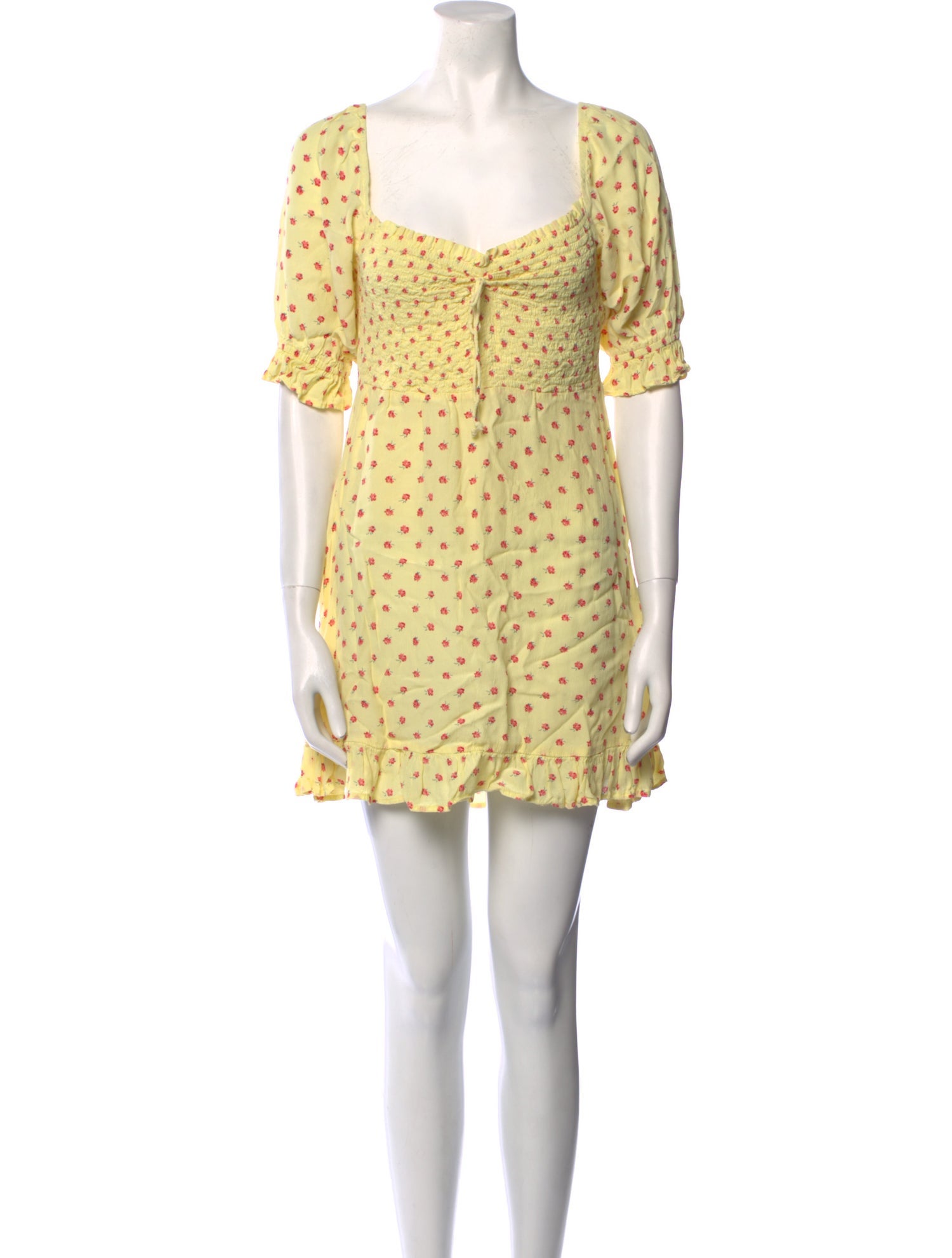 Faithfull The Brand Floral Print Mini Dress